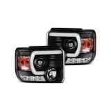 Autoparts LED Black Projector Headlights