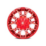Fuel Twitch - D771 / Candy Red & Milled 6 LUG