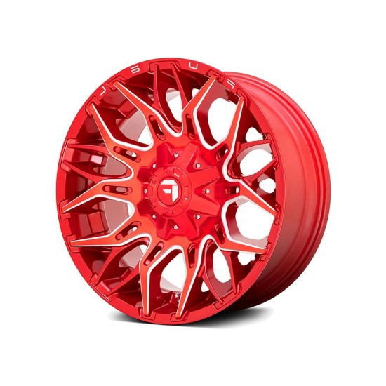 Fuel Twitch - D771 / Candy Red & Milled 6 LUG